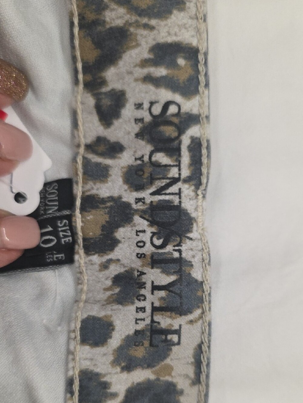 Sound Style Best Jegging Ankle Leopard Print Stretch Jeans Size 10 - Picture 6 of 9
